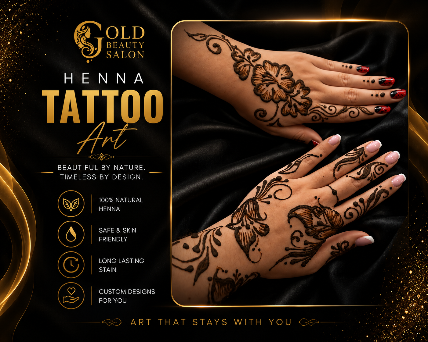 Henna tattoo art